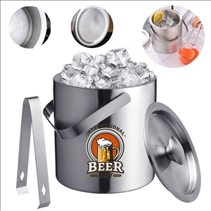 1.3 L Double Walled Stainless Steel Ice Bucket